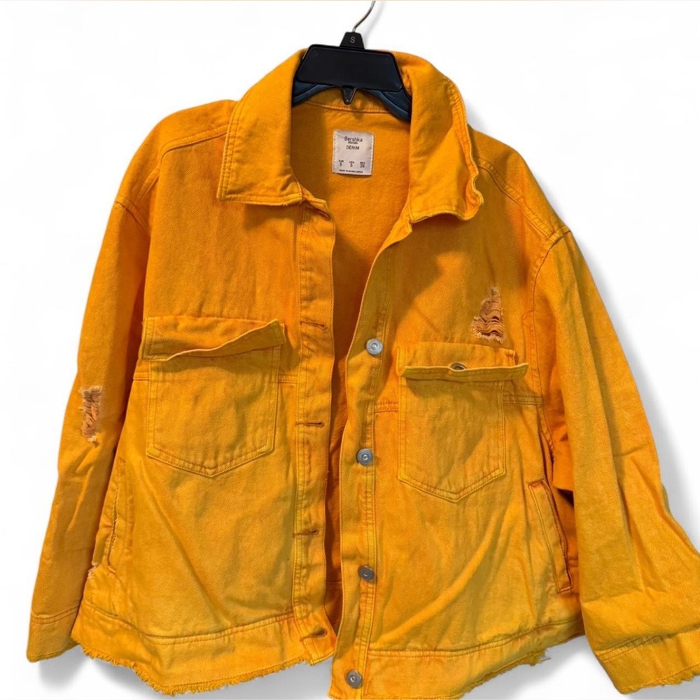 Bershka Yellow Denim Jacket